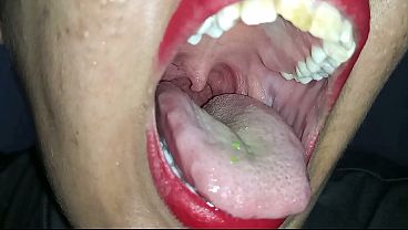 Red Lips and Popping Candy – Tongue, Uvula, and Drool